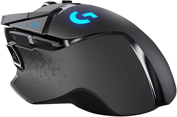 Logitech G502 Lightspeed Wireless Gaming Mouse, 25K Hero Gaming Sensor, 25600 DPI, RGB, Ultra-Light, 11 Programmable Buttons, Long Life Battery, PowerPlay-Compatible, PC - Black | HERO 25K Sensor, 25600 DPI, RGB, Weights, 11 Buttons, Long Battery, POWERPLAY-compatible, PC/Mac - Black