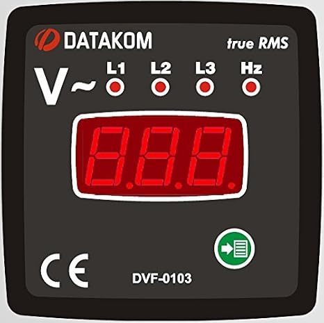 DVF-0103 Digital Voltmeter and Frequencymeter Panel (3 Phase)