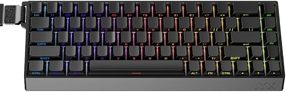 IYX MU68 Pro Black Rapid Trigger Gaming Keyboard 8000Hz, RT0.02mm Compatible