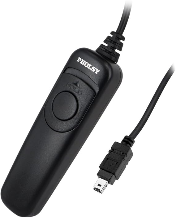 PHOLSY N10 Shutter Remote Control Cable Release Cord for Nikon Z5, Z7-II, Z6, Z6-II, D750, D780, D7500, D7200, D7000, D5600, D5500, D5300, D3300, D610, D600, D90, P7700, P7800, P950, Replaces MC-DC2
