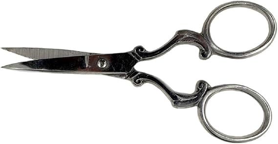 Badass Beard Care Beard & Mustache Stainless Steel Trimming Scissors For Men - Extremely Sharp and Durable (Silver)