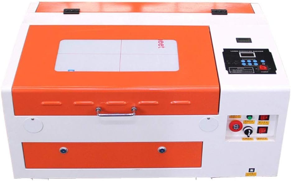 TEN-HIGH CO2 Engrave Machine 40W 300x400mm Laser Engraving Machine with Exhaust Fan USB Port