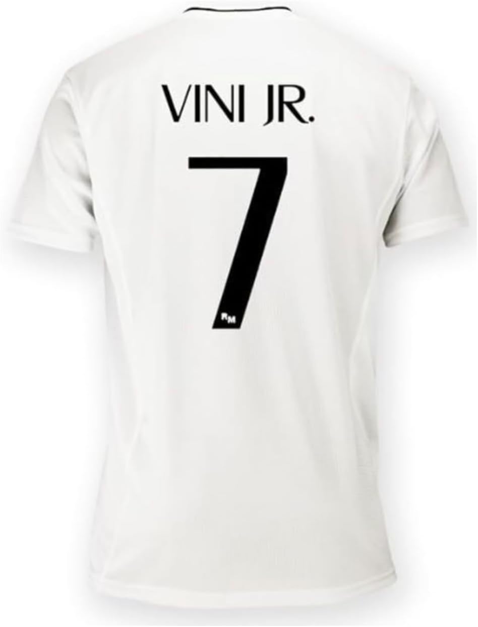 Real Madrid Jersey. Real Madrid Home Shirt 2425 Vini JR 7#. 100% Polyester. Classic fit. Official RM Soccer Jersey