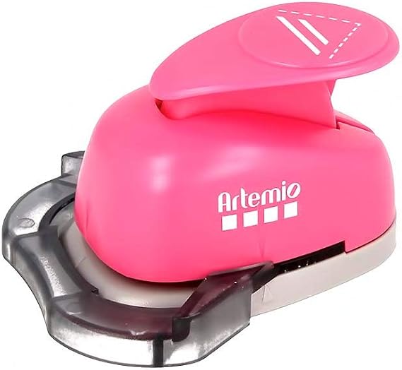 Artemio VIHCP404 Straight Corner Punch, Pink 2.5 cm