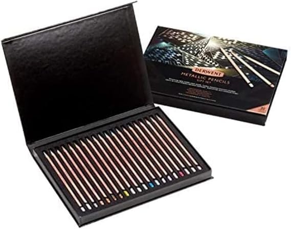 Derwent Metallic 20th Anniversary Set (20) Multicoloured, One Size, 2305598