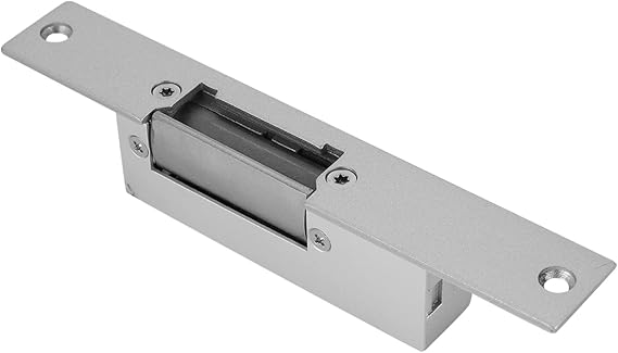 Electric Strike Lock, 304 Stainless Steel Structure, with 500KG Thrust Shock Capacity, Suitable for Wooden, Metal, PVC Doors, Access Control, NC NO Cathode for Wood Metal Door