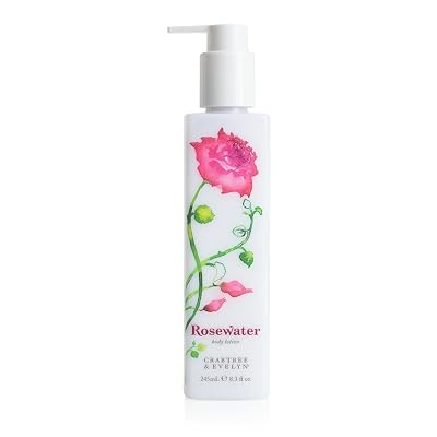 Crabtree & Evelyn Body Lotion, Rosewater, 8.3 Fl Oz