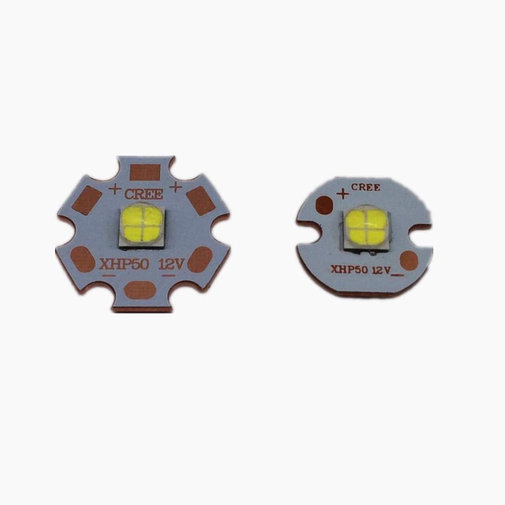 Jammas Cree XLamp XHP50 18W 6V12V LED Bulb Emitter 2546lm 18W Cool White LED J2 1A Chip Light with16MM 20MM Cooper PCB - Emitting Color: 6V 20MM