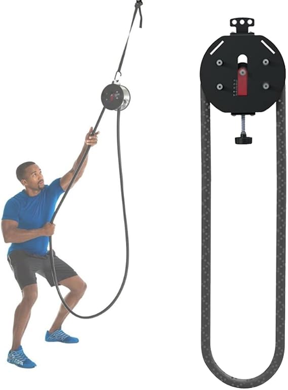 Adjustable Resistance Cable Pulley Machine,Endless Rope Trainer,Premium Nylon Rope Full-Body Workout Tool for Home Or Gym
