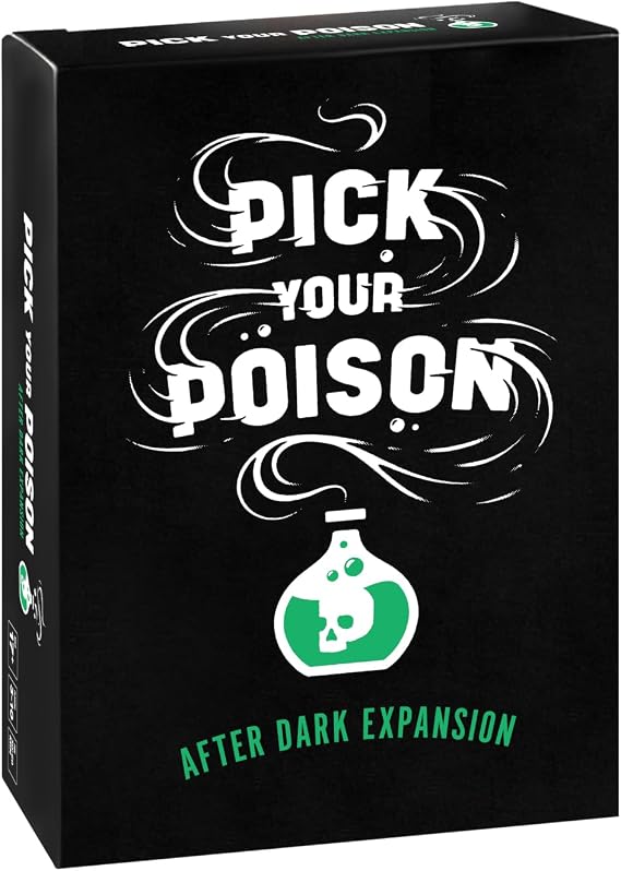 Pick Your Poison Party Game - After Dark Expansion - 100 New Adult Cards for The What Would You Rather Do Adults & Families, Halloween Party Game + Board Games Night with Friends