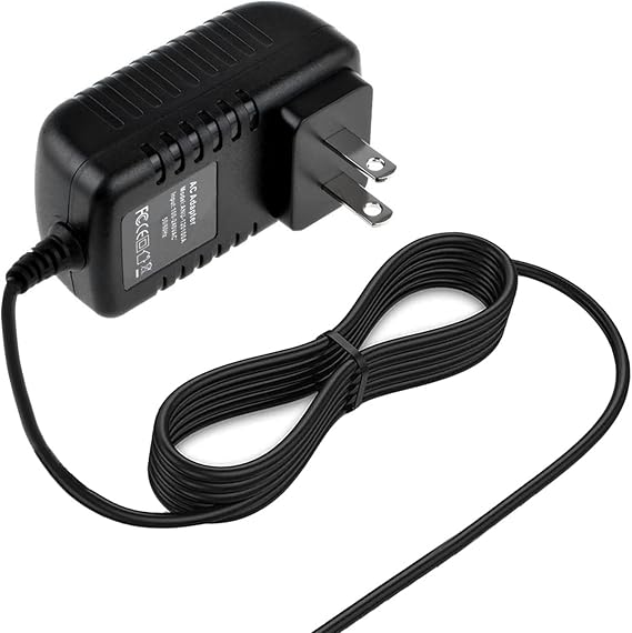 AC Adapter 6V 2A Power Supply Cord for ProForm Elliptical Smart Strider 480 490 500 600 LE, 390 395 475 510 E, EX, 400 700 Cardio Cross Trainer Exercise Bike Replacement (6.6 ft)