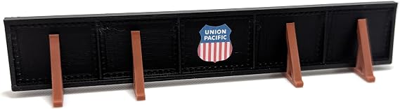 Union Pacific Black Girder Bridge, HO Scale 1:87, Model Train Accessory