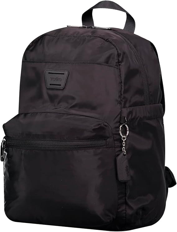 TOTTO, Xingu Unisex Adult Foldable Backpack Grey One Size, Black/White, One size