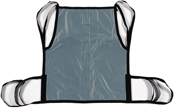 Patient Aid One Piece Patient Lift Sling with Positioning Strap, Comfy Polyester Mesh Fabric Full Body Sling with Lifting Straps, Mobility Aids Transfer Sling Size Medium, Weight Capacity 130-225 lbs