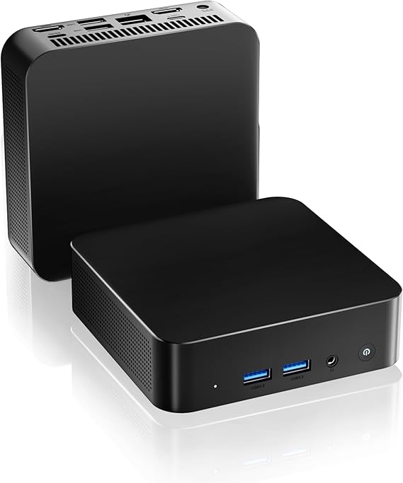 Mini PC with 8GB RAM 256GB SSD, Dual HDMI 4K Display, WiFi 5 & Bluetooth 4.2, Compact Desktop Computer for Home Office, Web Browsing, Online Learning and Business Use