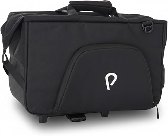 Vincita Big Nash Bike Trunk Bag,Universal Quick-release Fit All Rear Racks With Expandable Panniers And Waterproof Rain Cover,Bicycle Commuter Bag Suitable For Bicycles. (Black, Nash) (B181B-2+0)