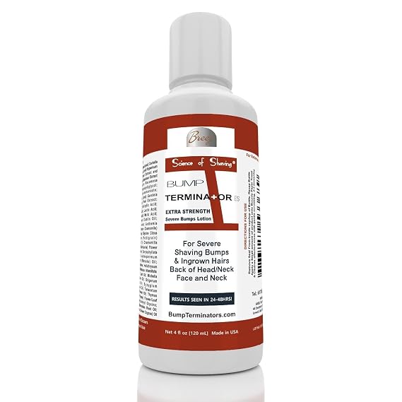 BUMP TERMINATOR Extra Strength Severe Razor Bump, Ingrown Hair Lotion 4 oz
