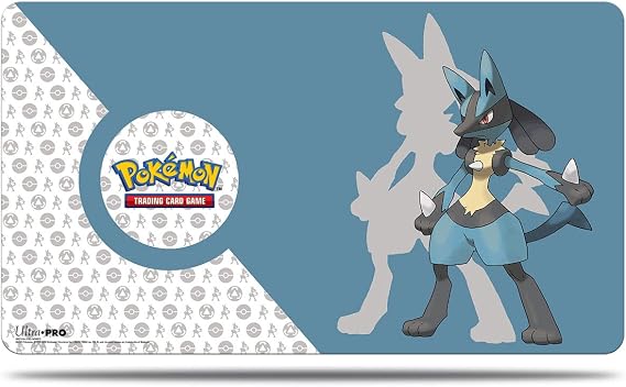 Ultra PRO - Lucario Playmat for Pokemon - Show Up to Battle in Style Against Friends and Enemies and Play Your Best Cards On a Vibrant Full-Color Playmat