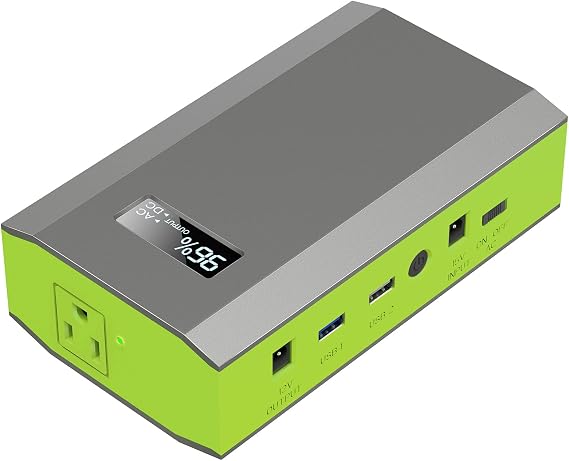 Portable Power Bank with AC Outlet, 65W External Battery Pack Backup