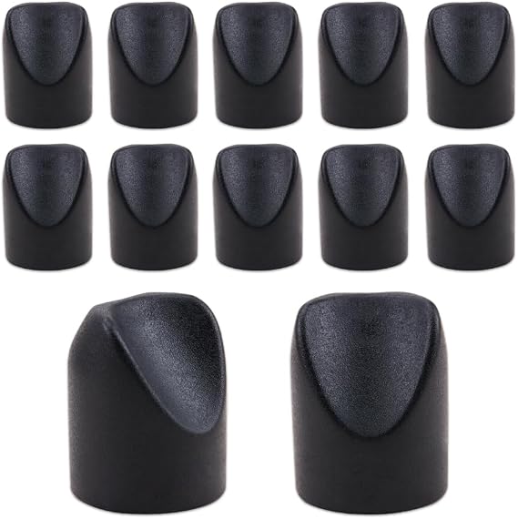 SaiDian 12Pcs Folding Chair V-Tip Stabilizer Caps Non-Slip Chair Leg Tips for Outdoor & Camping Chair Leg Floor Protectors Chair Part Replacement for Stability & Protection