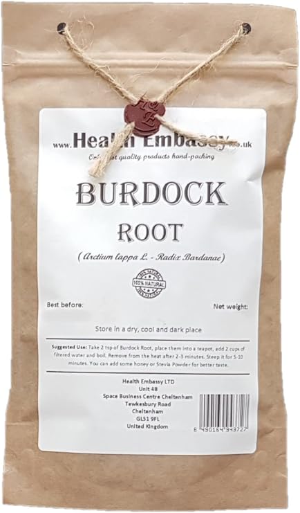 Health Embassy Burdock Root (Arctium Lappa L. - Radix Bardanae) (50g)