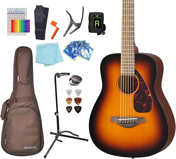 Yamaha Acoustic Mini Guitar JR2 Acoustic Guitar Beginners Starter Set of 13 TBS 98765