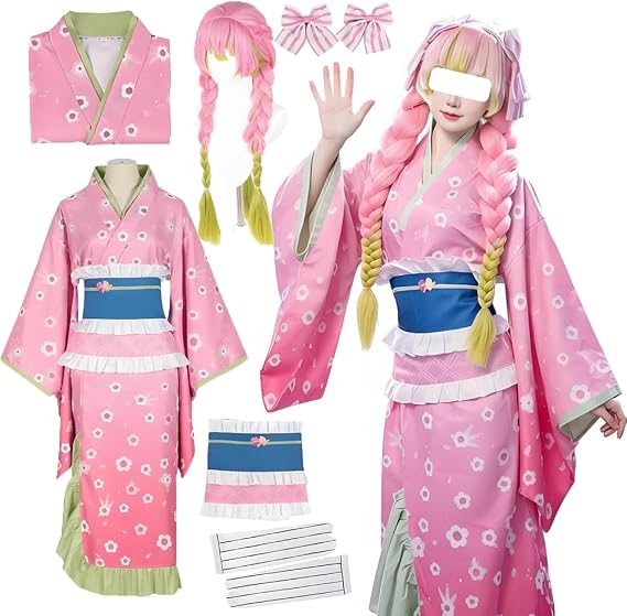 Anime Cosplay Costume Kimono Dress Uniform Outfit Full Set For Women