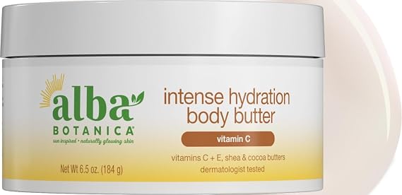 Alba Botanica Intense Hydration Whipped Body Butter, with Shea, Cocoa, and Kukui Nut Butters, 6.5 Oz (Packaging May Vary)
