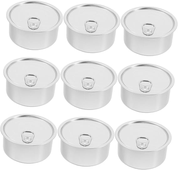 Alipis Empty Tin Cans 10 Pack 180ml Aluminum with Easy-open Lid