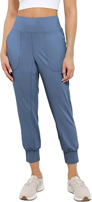 Cosmolle Womens Lightweight Joggers Pants Without Drawstring Running Sweatpants with Pockets for Women Lounge Travel