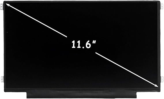 LCD Screen Replacement for Lenovo 100e Notebook 81M8 P/N 5D10N87520 5D10M57334 LED Display Assembly,11.6" 1366x768(Non Touch,Right & Left Mounting brakets)