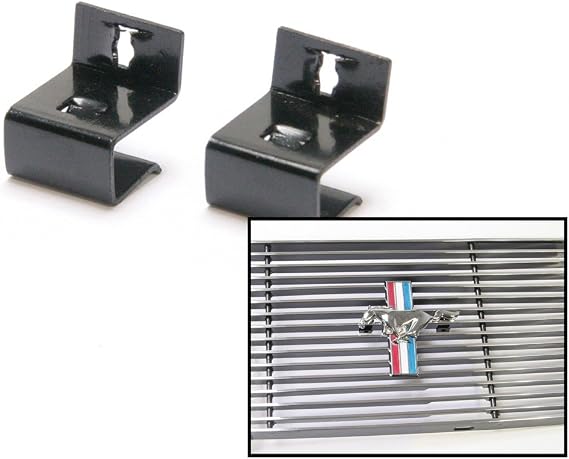 Scott Drake C5ZZ-16229-BGMC Billet Grille Emblem Mounting Clips