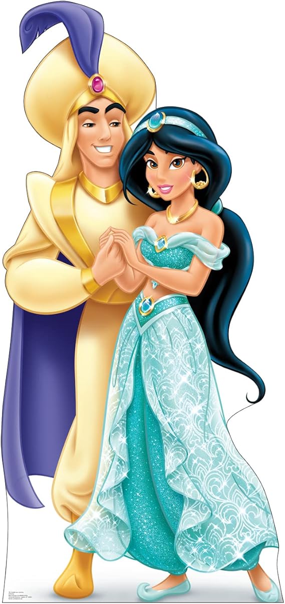Cardboard People Aladdin and Jasmine Cardboard Cutout Standup - Disney