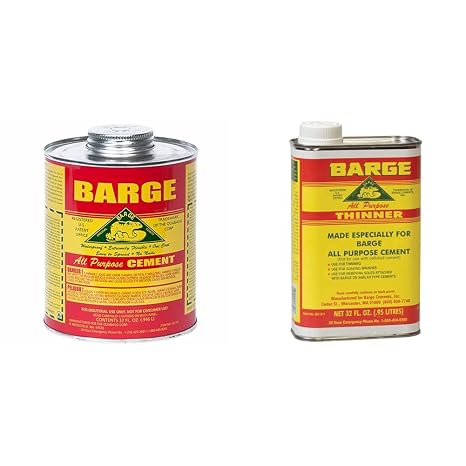 Barge All Purpose Cement (32 fl oz) and Barge Cement Thinner