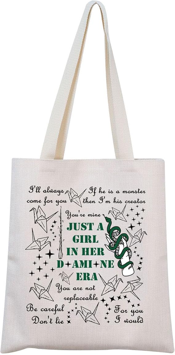 MNIGIU Manacled Book Inspired Dramione Tote Bag Fanfiction Fandom Gift