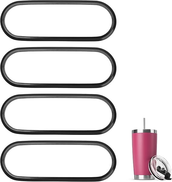 4 Pack Silicone Sealing Rings for 20 OZ Tumbler Lids,Replacement Accessory for Yeti, SUNWILL, WETOWETO,CIVAGO,MEWAY (20 oz)