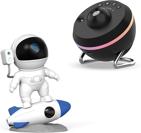 Galaxy Projector Meteor Effect Black & Astronaut Galaxy Projector