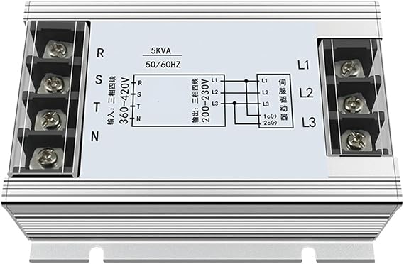 DEBLAN Three-Phase Transformer 5KVA 380V to 220V Servo Transformer Three-Phase Electronic Transformer MYL-5000