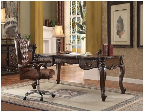 Acme Versailles Executive Writing Desk in Cherry Oak