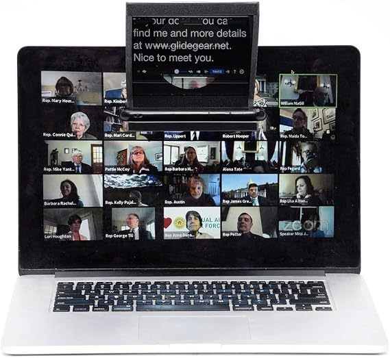 Original Compact Personal Teleprompter for Video Production, No Studio Required, DSLR Camera, Webcam, Built-in Laptop Camera, Support iOS and Android