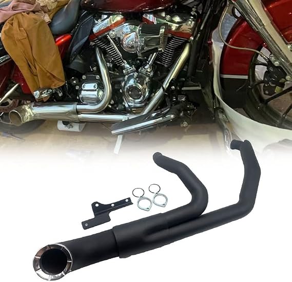 Motorcycle For Harley Touring CVO Street Glide Road King Special Classic 2018-2022 Retrofit 2-in-1 Muffler Black Exhaust Pipe Accessories Decorate