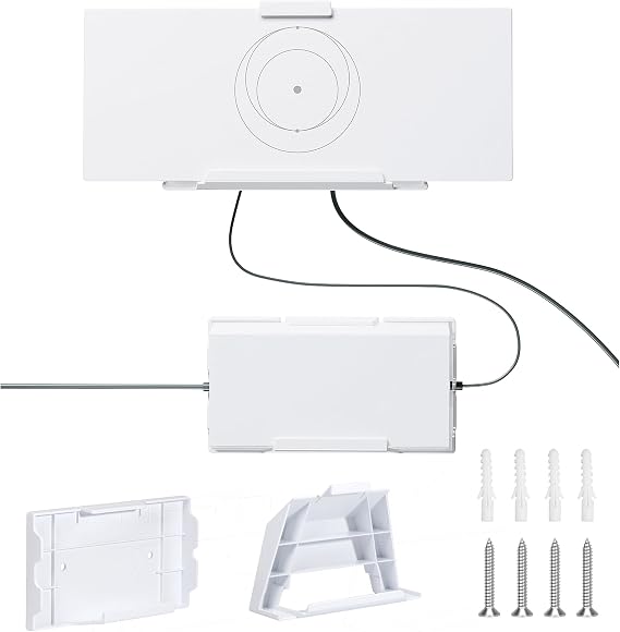 for Starlink Gen 3 Router Mount,Standard 4/4X Power Supply Mounting Kit | 2-in-1 ABS Bracket,Fits Gen 3/V4/V5/4X(UTR-32),Space-Saving,Zero Signal Interference,Easy Install,For Home/RV/Office/Boat