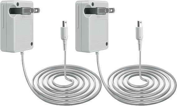 DTOL Nintendo Dsi Ndsi 3DS/3DSXL/Yeni 3DS/Yeni 3Dsll/2DS/Dsi/Dsixl için AC Adaptör Oyun Şarj Cihazı 2'li Paket