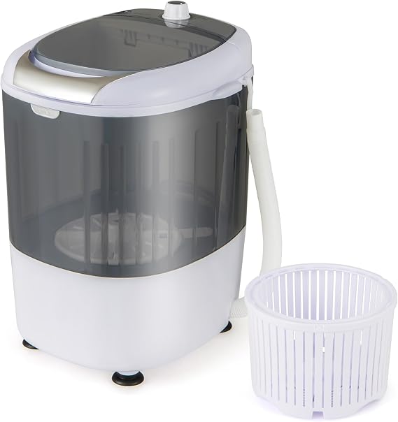 MEDIMALL GX24977-PE, Mini Washer and Spinner Combo, 5.5lbs, Semi-automatic Compact Laundry Apartment Dorm RV Portable Washing Machine, 5.5 LBS Capacity