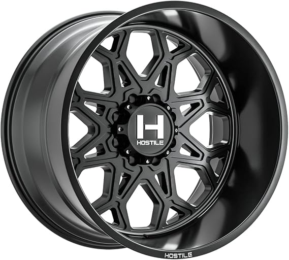 H132 Anvil 20x9 8x180 +12mm Satin Black Wheel Rim 20" Inch