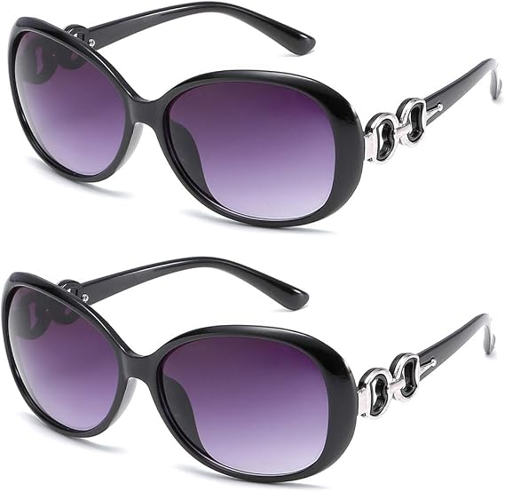 Sunglasses for Women Vintage Big Frame Ladies Shades UV400 Sun Glasses