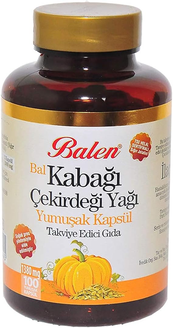 Balen Kabak Çekirdegi Yagi Yumusak Kapsüller 1 Adet