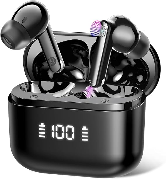 Ai Translation Earbuds Real Time with Audio and Video Calls, 3-in-1 Buletooth 5.3 Translator Earbuds with 6 Translation Modes/164 Languages/No Subscription Required, 48H Headphones Translator
