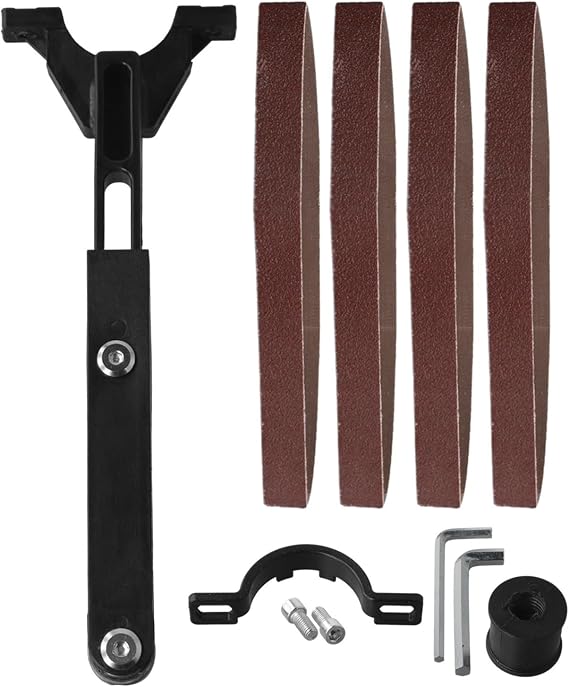 Angle Grinder To Belt Sander Adapter Kit 100mm 125mm Conversion Tool With Sanding Belts And Wrenches For Woodworking Metal Sanding for modification
