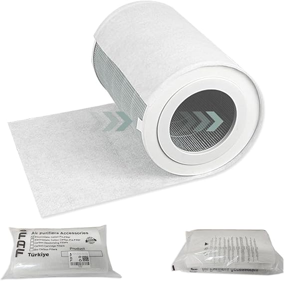 Faf Fresh Air Filter 10 Pcs Electrostatic Dust Trap Pre-filter For Bosh Purifier Serisi Hava Temizleyici Filtre Üstü Elektrostatik Toz Tutucu Koruyucu ( 4000)